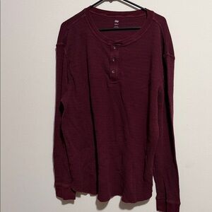 Men’s Dip maroon long sleeve shirt